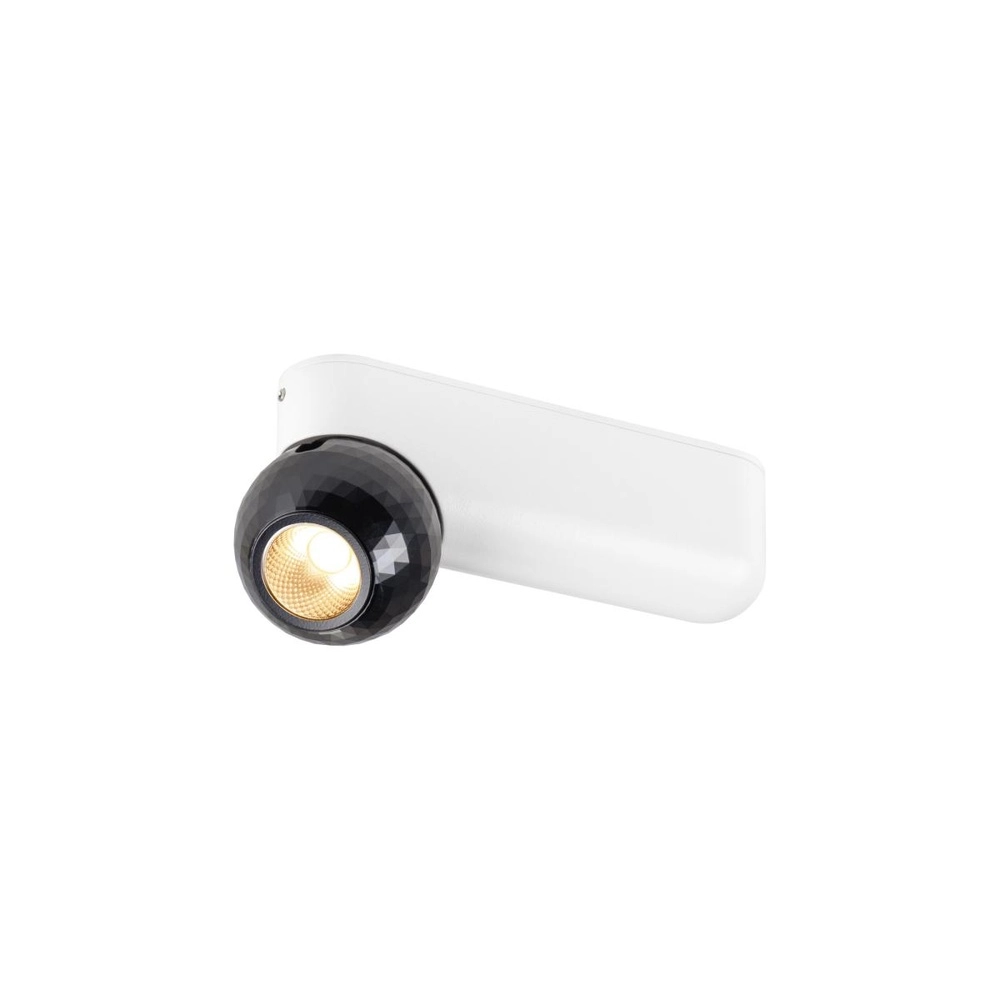 Ceiling lamp Dysko white with black ankle