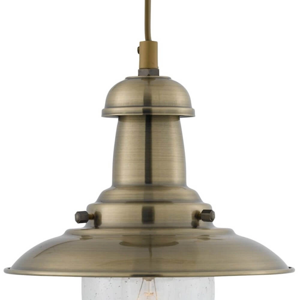 Ø 18cm pendant lamp Fisherman Antique bronze Searchlight 5013874223999