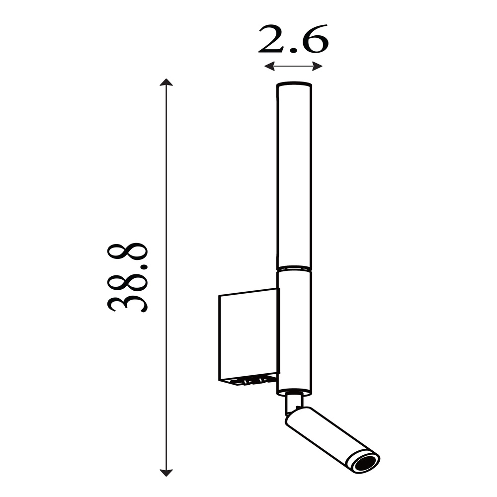 Design wall lamp Architect black Searchlight 5053423296401