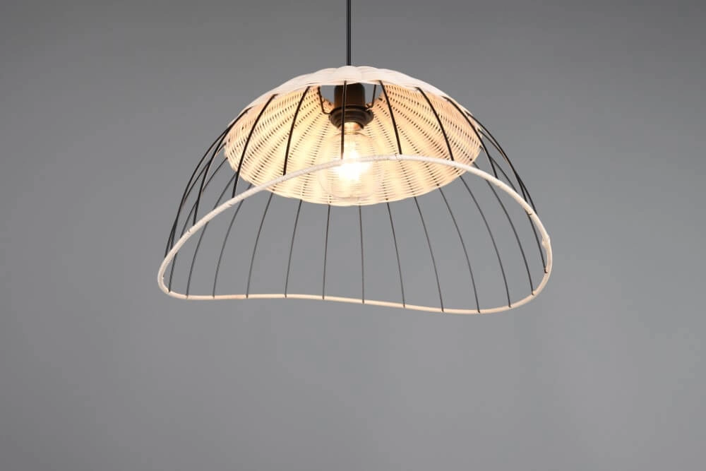 Rattan pendant lamp Sandrine Ø 48cm Trio 4017807637656