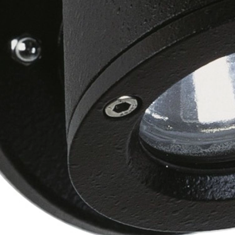 Black outdoor wall spotlight Orientable 10cm Albert 4007235621532