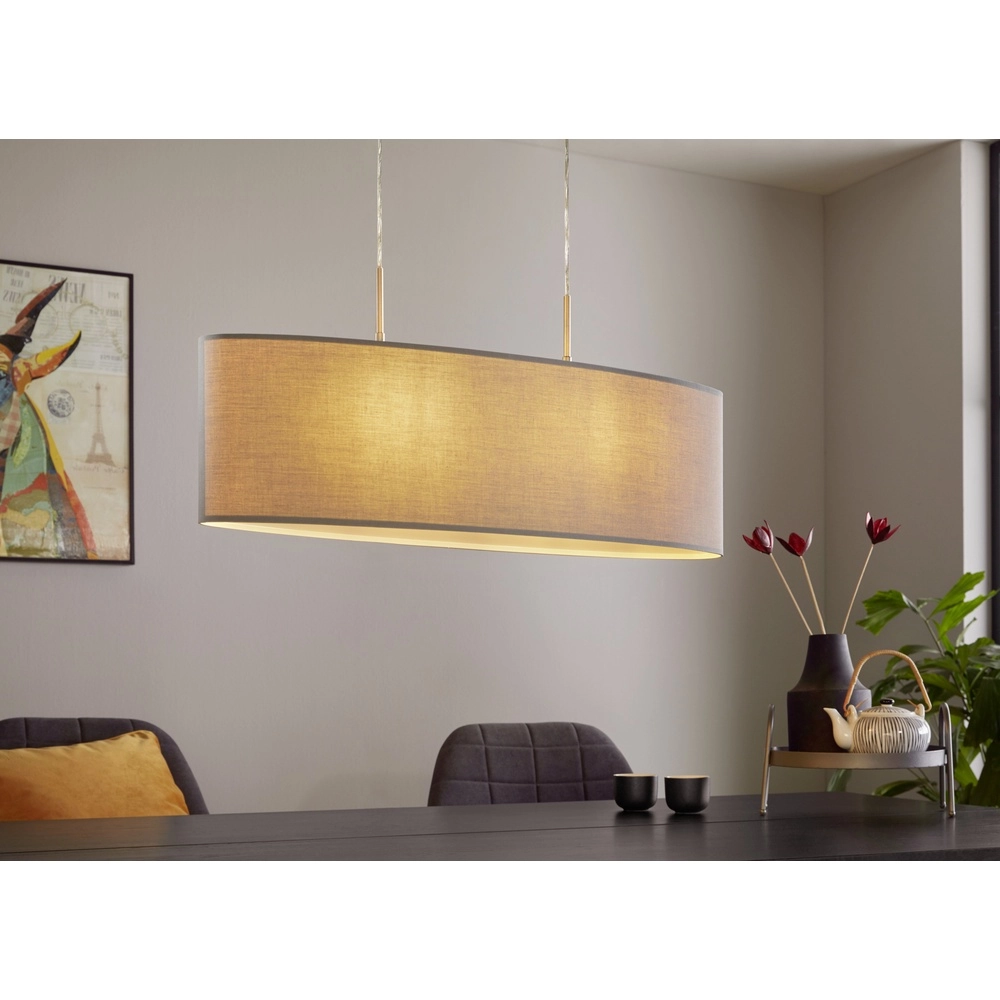 Oval pendant lamp Pasteri nickel Eglo 9008420552766