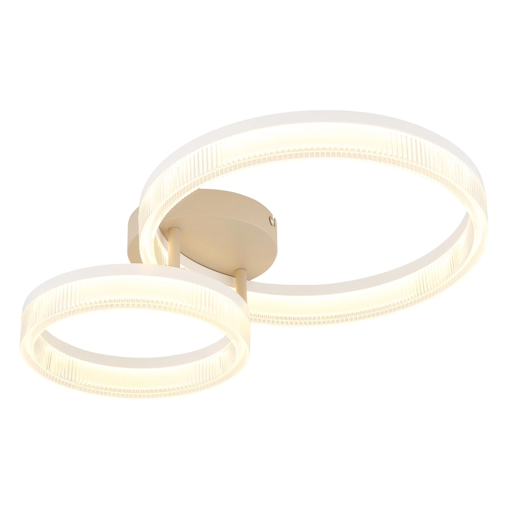 Modern ceiling lamp Zara sand brown