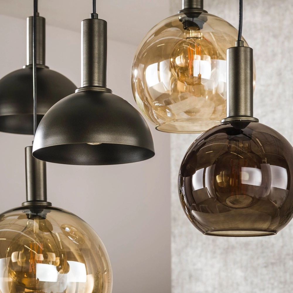 Pendant lamp Cluster with mixed hoods Lyora 8716803511750