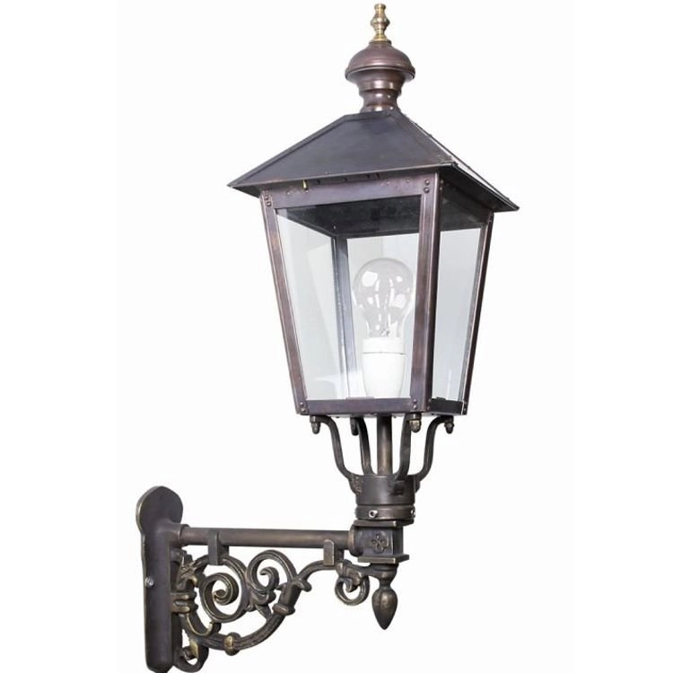Nostalgic outdoor lamp Brandenburg bronze brown