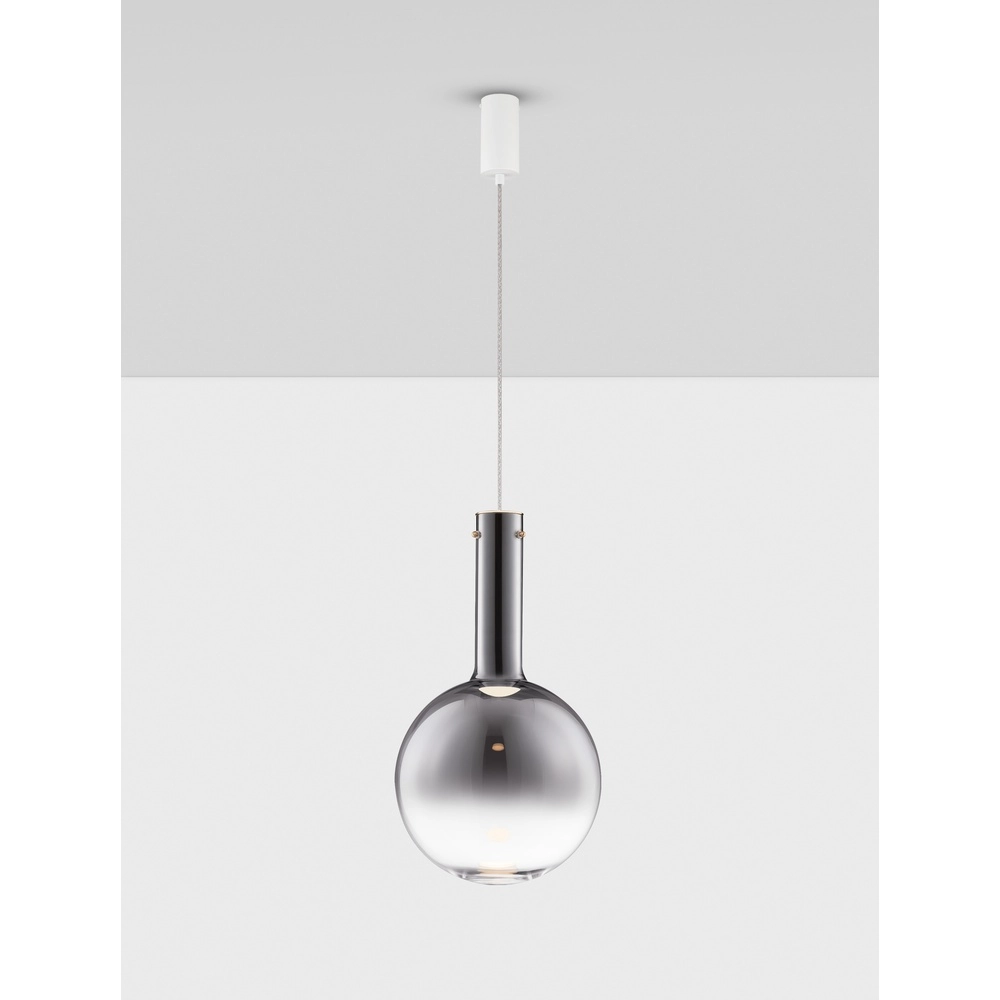 Pendant lamp Nostos smoke glass Ø 30cm