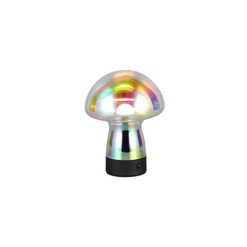 Table lamp Dooley rechargeable with colored glass