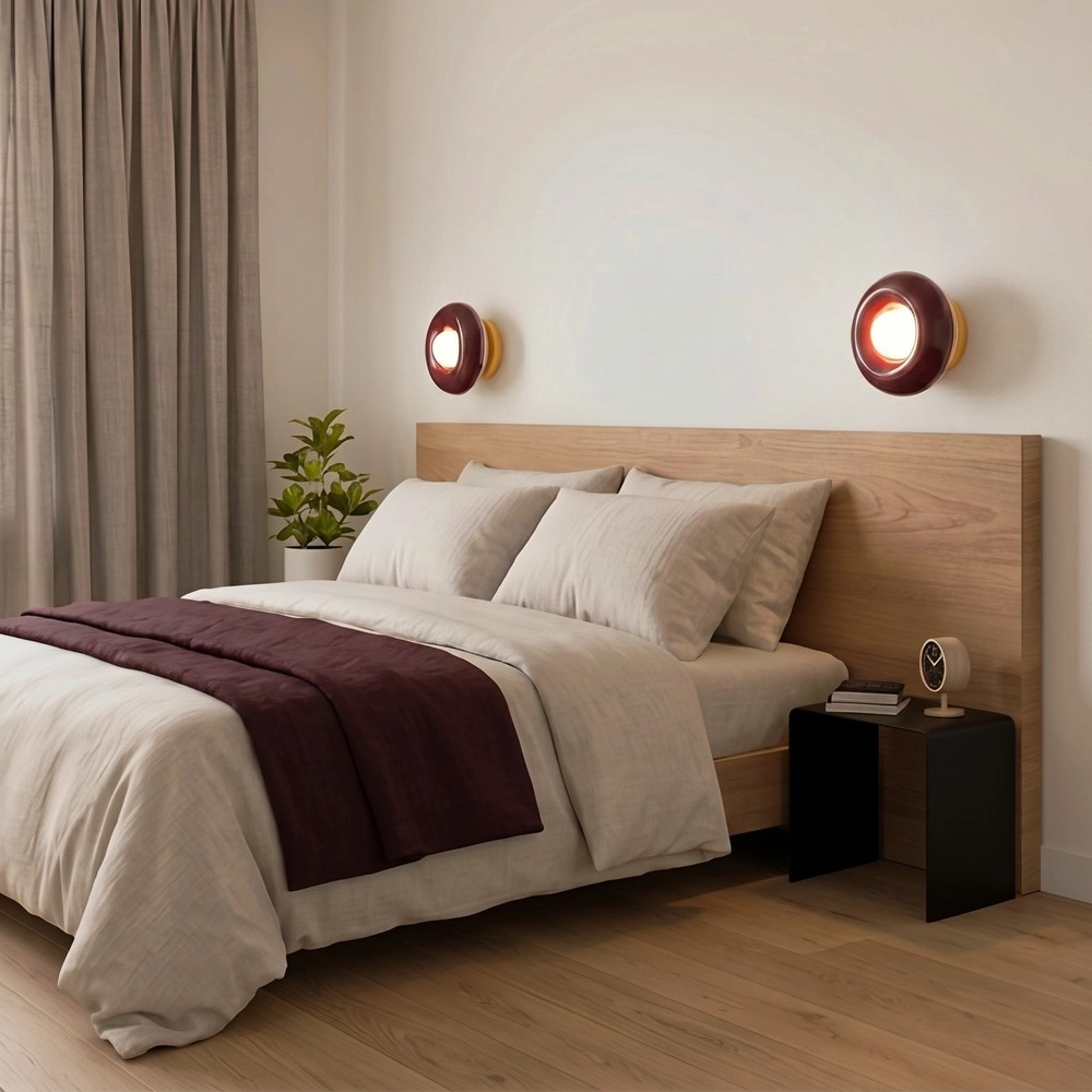 Design ceiling lamp Torchiarolo Orange with burgundy red