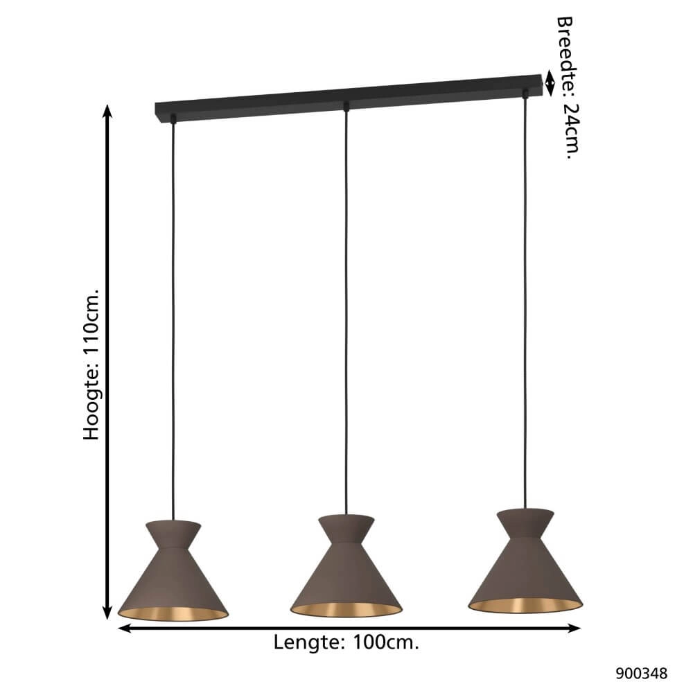 Chic dining table lamp Nastasia Eglo 9008606238866