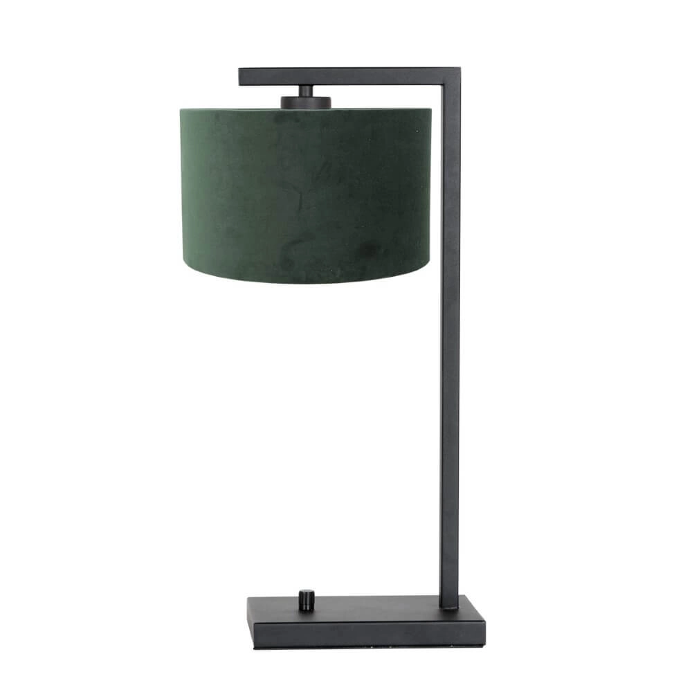 Trendy table lamp Stanger black with green velvet Steinhauer 8712746152081
