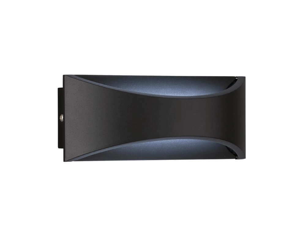 Black outdoor spotlight Rio
