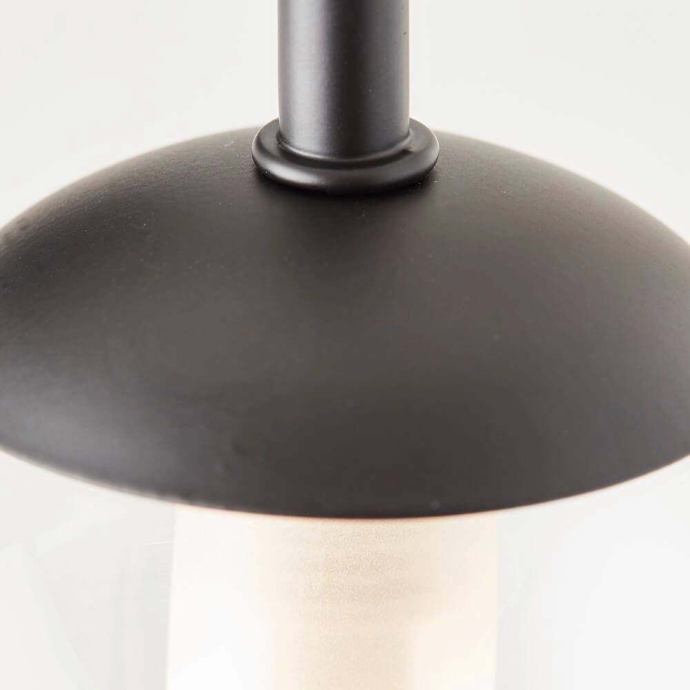 Black wall lamp Gitse round Brilliant 4004353421631
