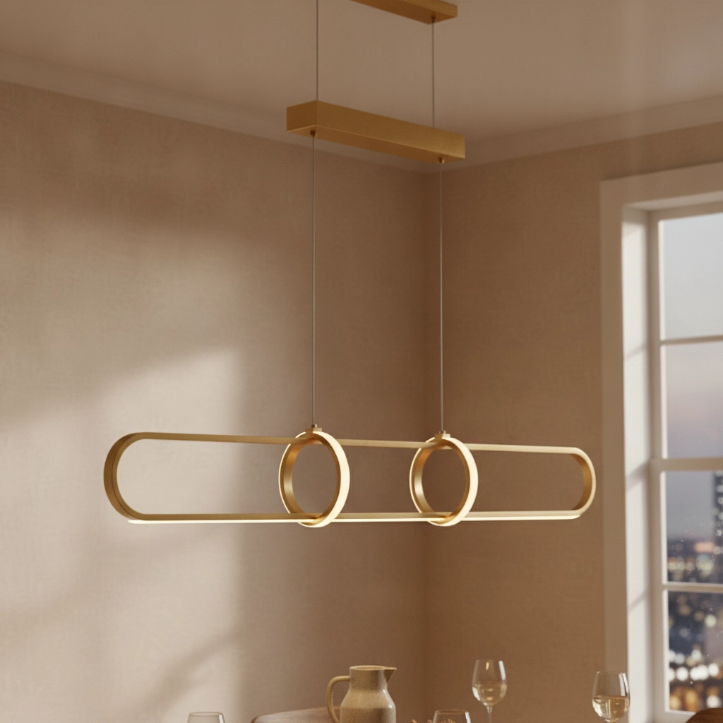 Design pendant lamp Arte elongated gold