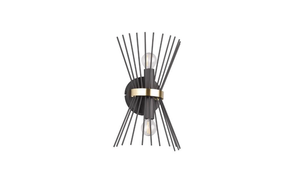 Design wall lamp Rod black