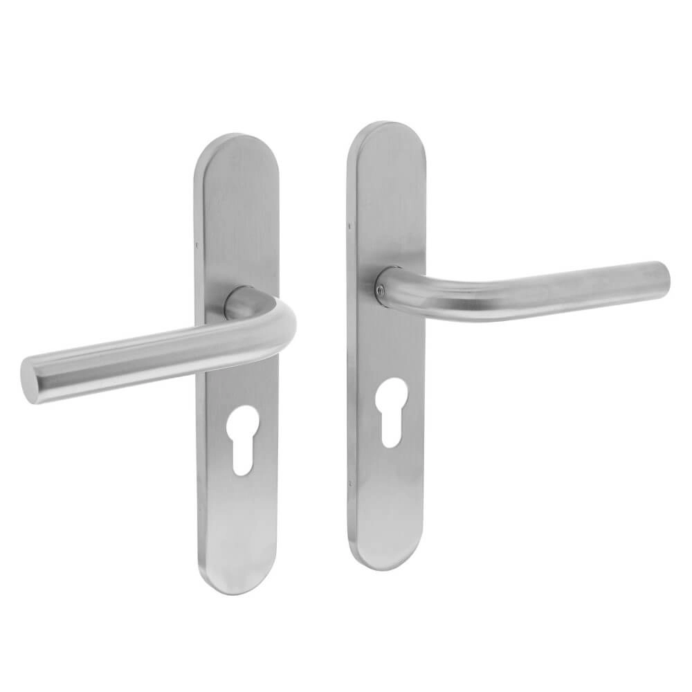 Door handle Recht PC 55mm stainless steel