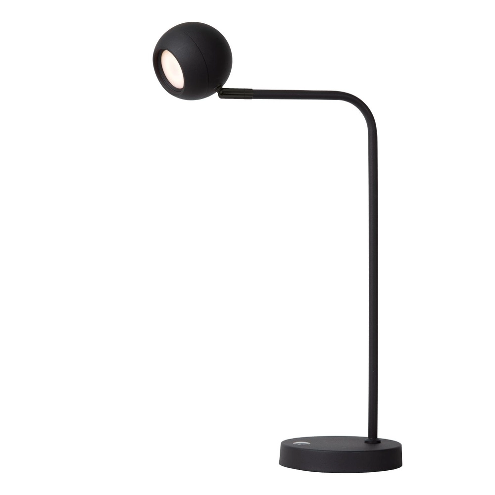 Rechargeable desk lamp Comet Black Lucide 5411212361288