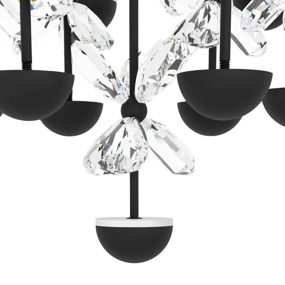Black hanging lamp Pianopoli 2 Ø 50cm Stars of Light 9008606270217