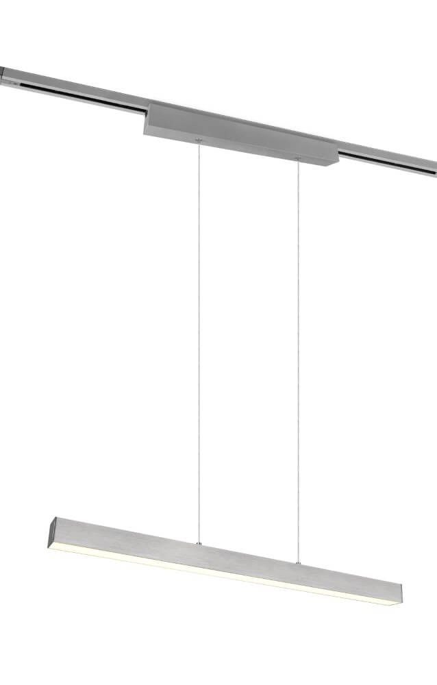 Hanging lamp Paros brushed metal
