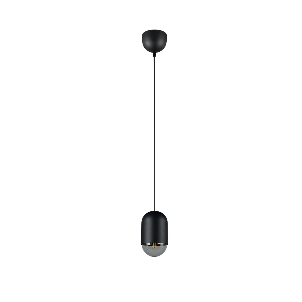 Unique pendant lamp Nara black Ø 10.5cm Trio 4017807661774