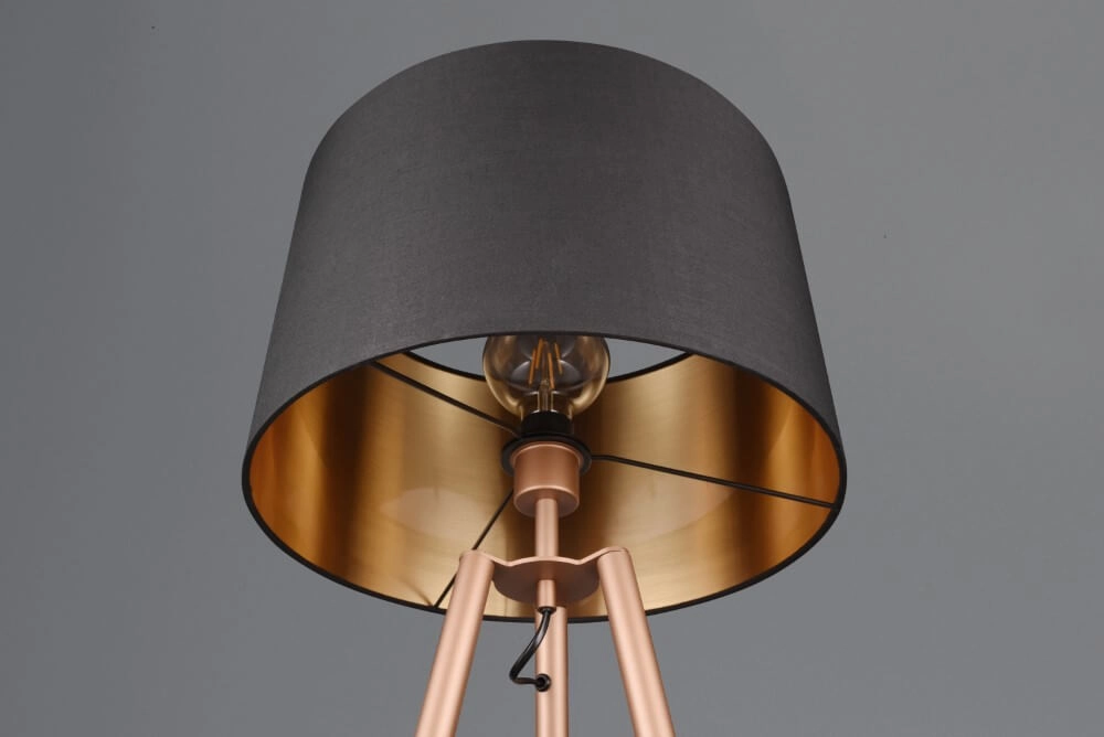 Standing floor lamp Colette black with gold Trio 4017807574555