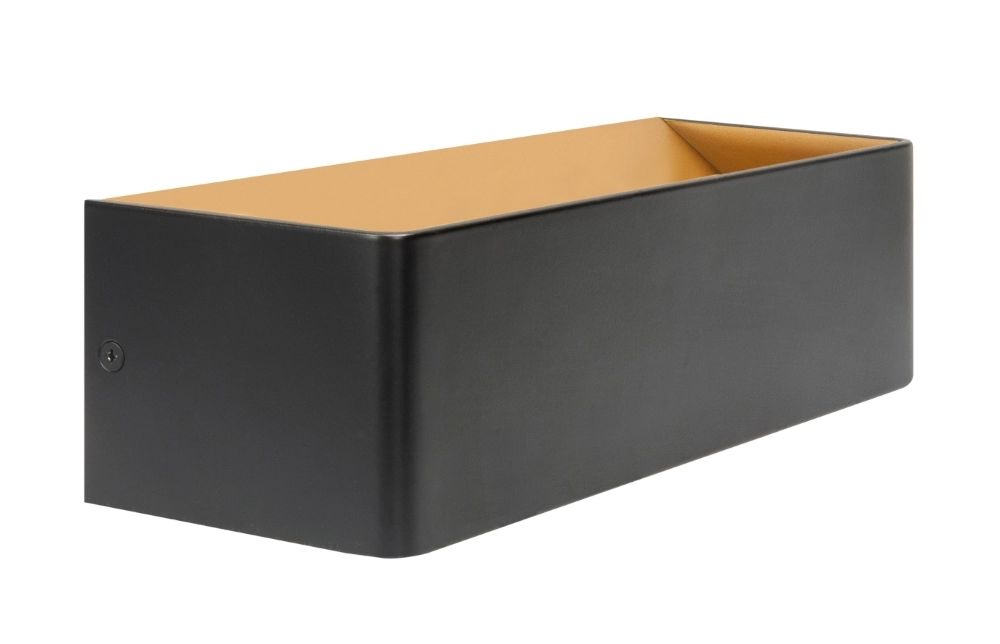 Design surface-mounted spotlight Stretto L black with gold