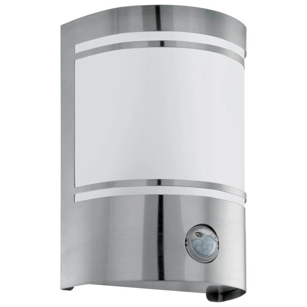 Stainless steel outdoor lamp with dusk sensor Cerno 2