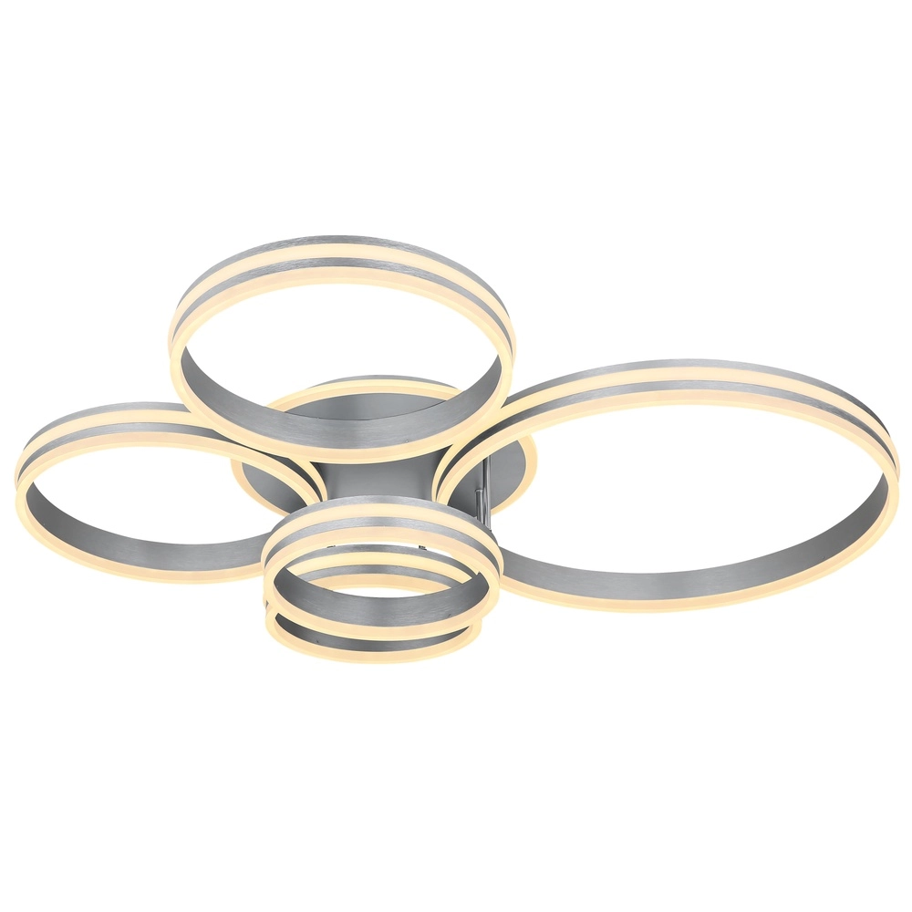Ceiling lamp Rubio grey 5 rings Globo 9007371422913