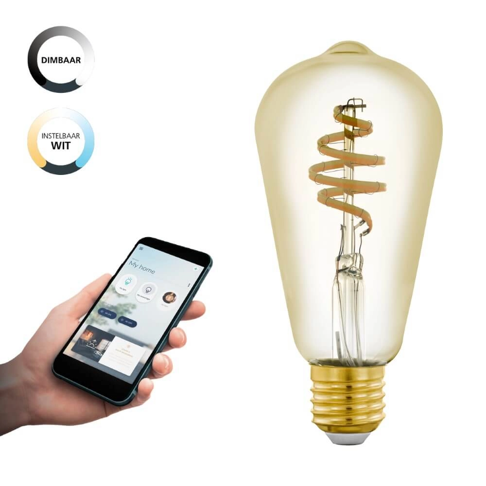 LED lamp bulb Zigbee - E27 - 4.9 watt - 2200-6500K - ST64 Eglo 9002759122423