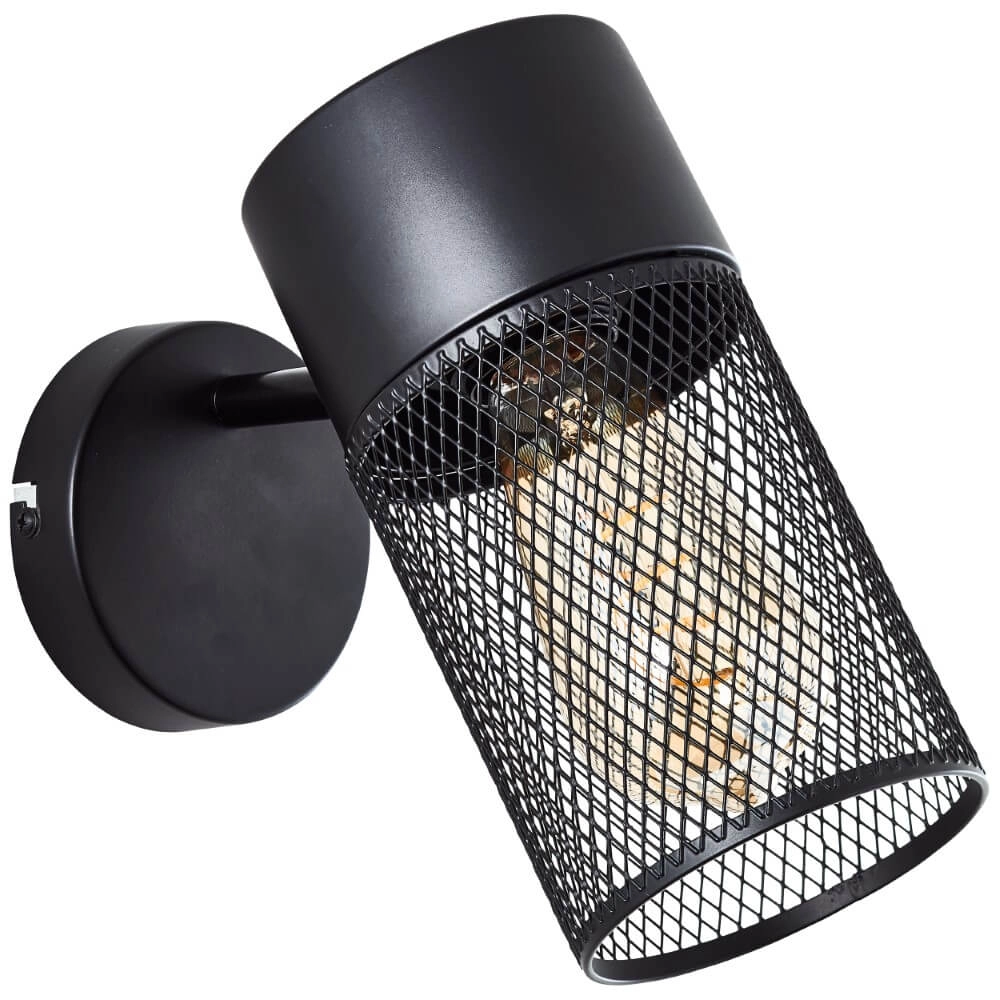 Black wall light Kamolo Brilliant 4004353409394