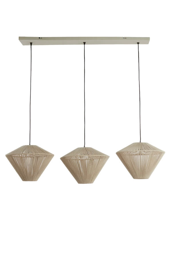 3-light pendant lamp Felida japandi 120cm Light & Living 8717807711801