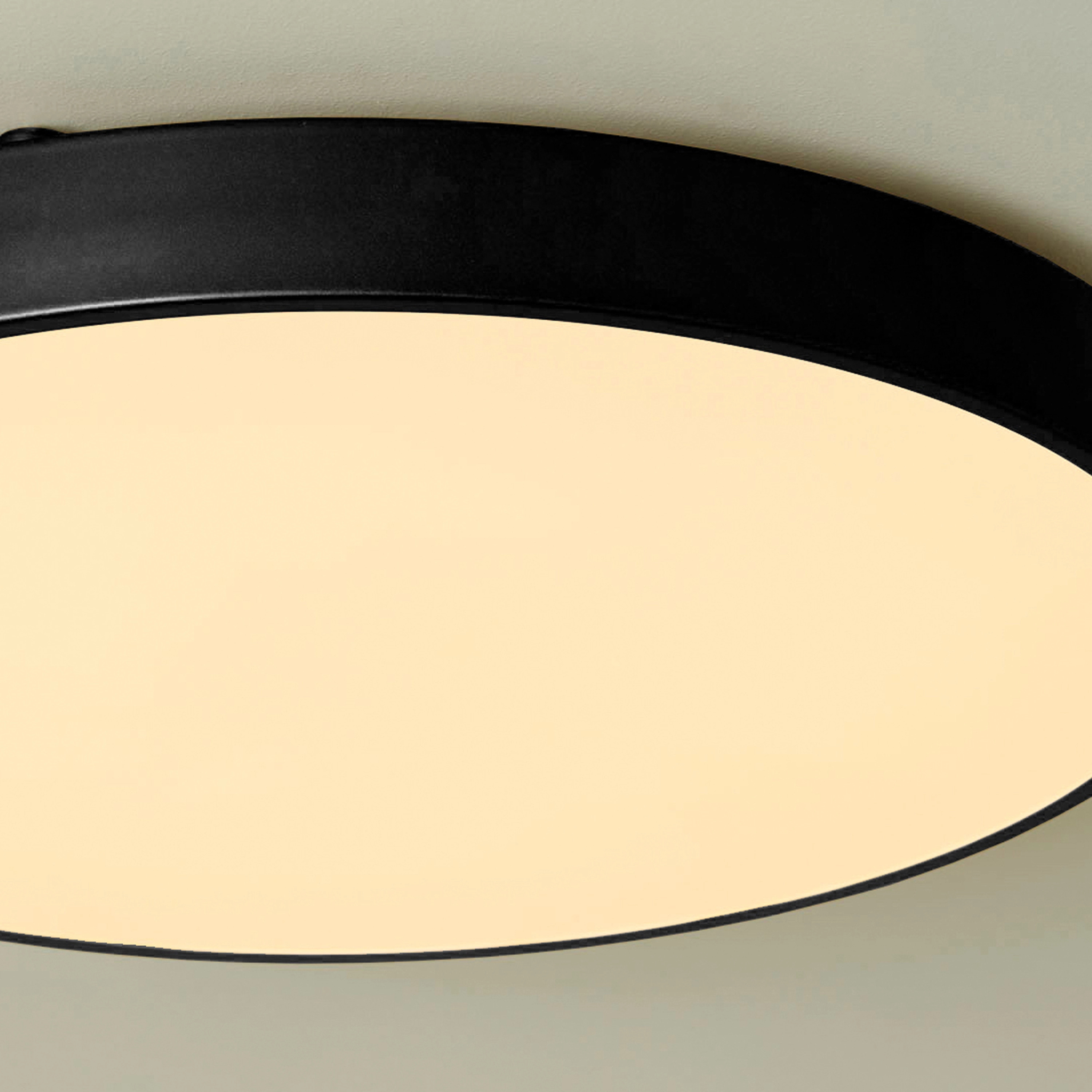 Ceiling light Grace Ø 50cm black Lyora 5053423315898