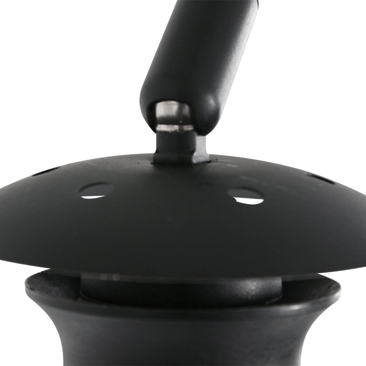 Wall arc lamp Sparkled black with smoke hood Steinhauer 8712746146660