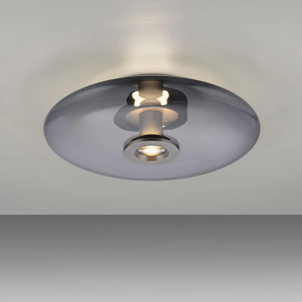 Designer ceiling lamp Pure Vitrum gray Paul Neuhaus 4012248382660