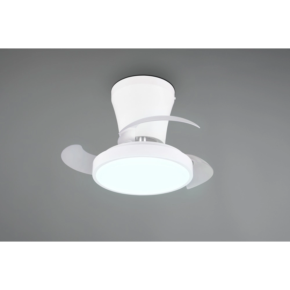 Small fan Moss white Ø 22cm Trio 4017807688924