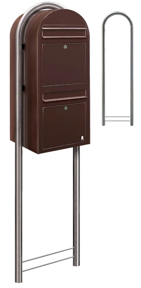 Mailbox Duo 8017 Dark brown Bobi 6417237014085