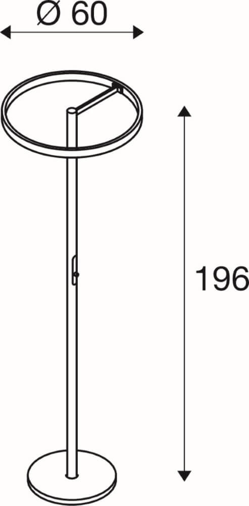 White design floor lamp One Straight SLV 4024163265515