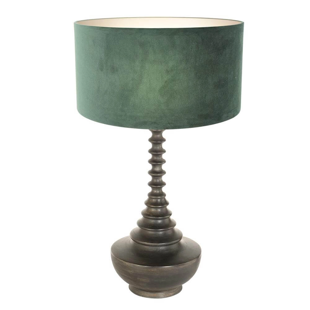 Unique table lamp Bois with green hood Steinhauer 8712746172614