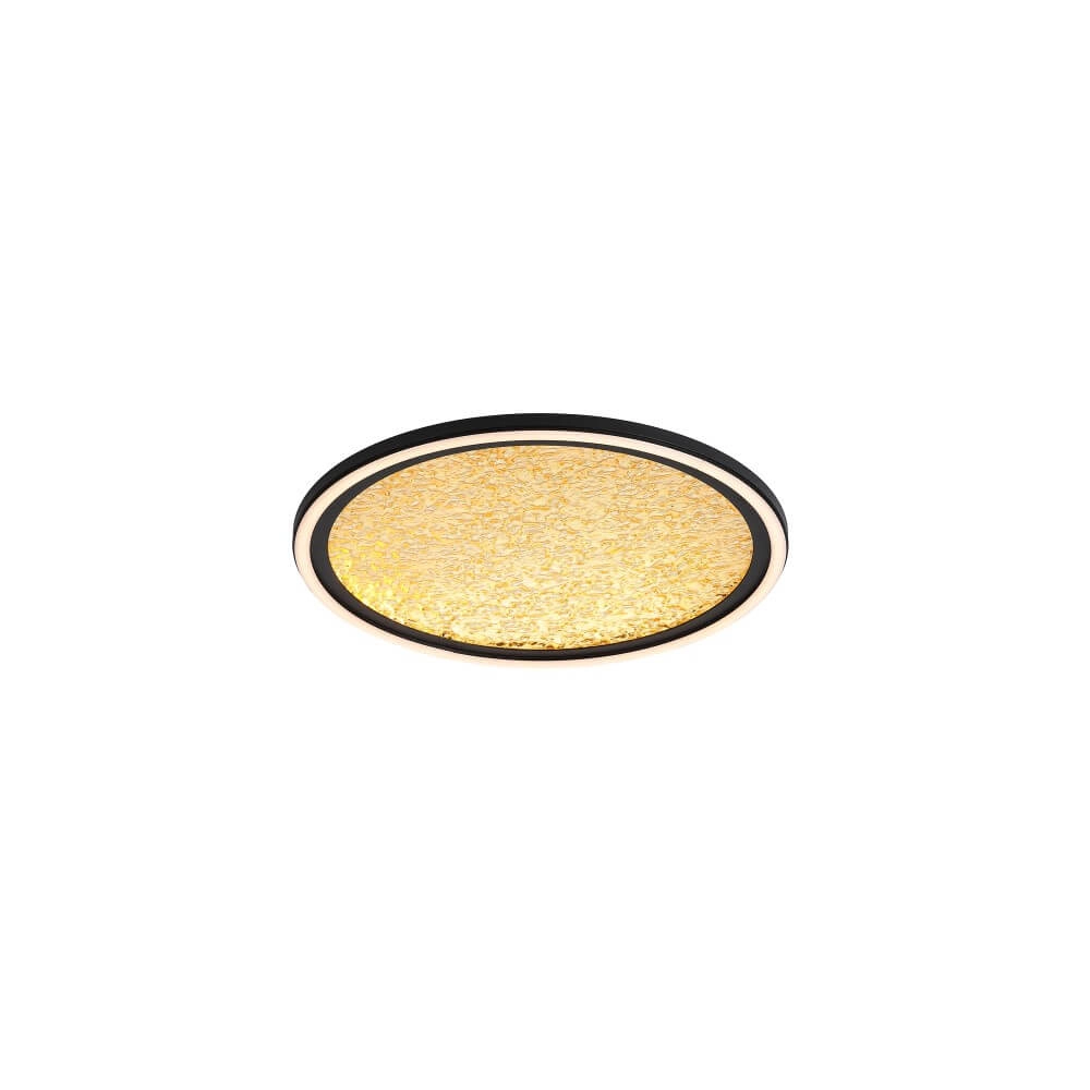 Design ceiling lamp Luna Ø 40cm black with gold