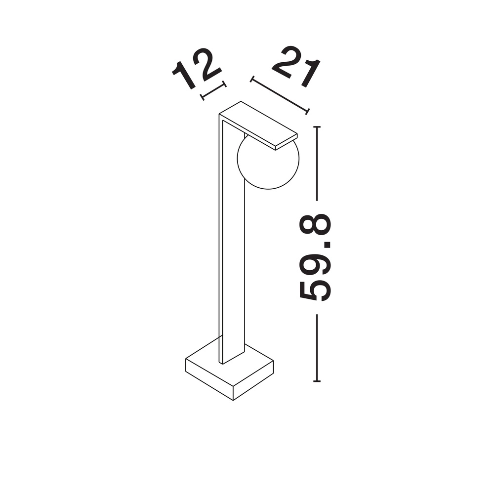 Outdoor lamp Oracle 60cm Lyora 5212017465375
