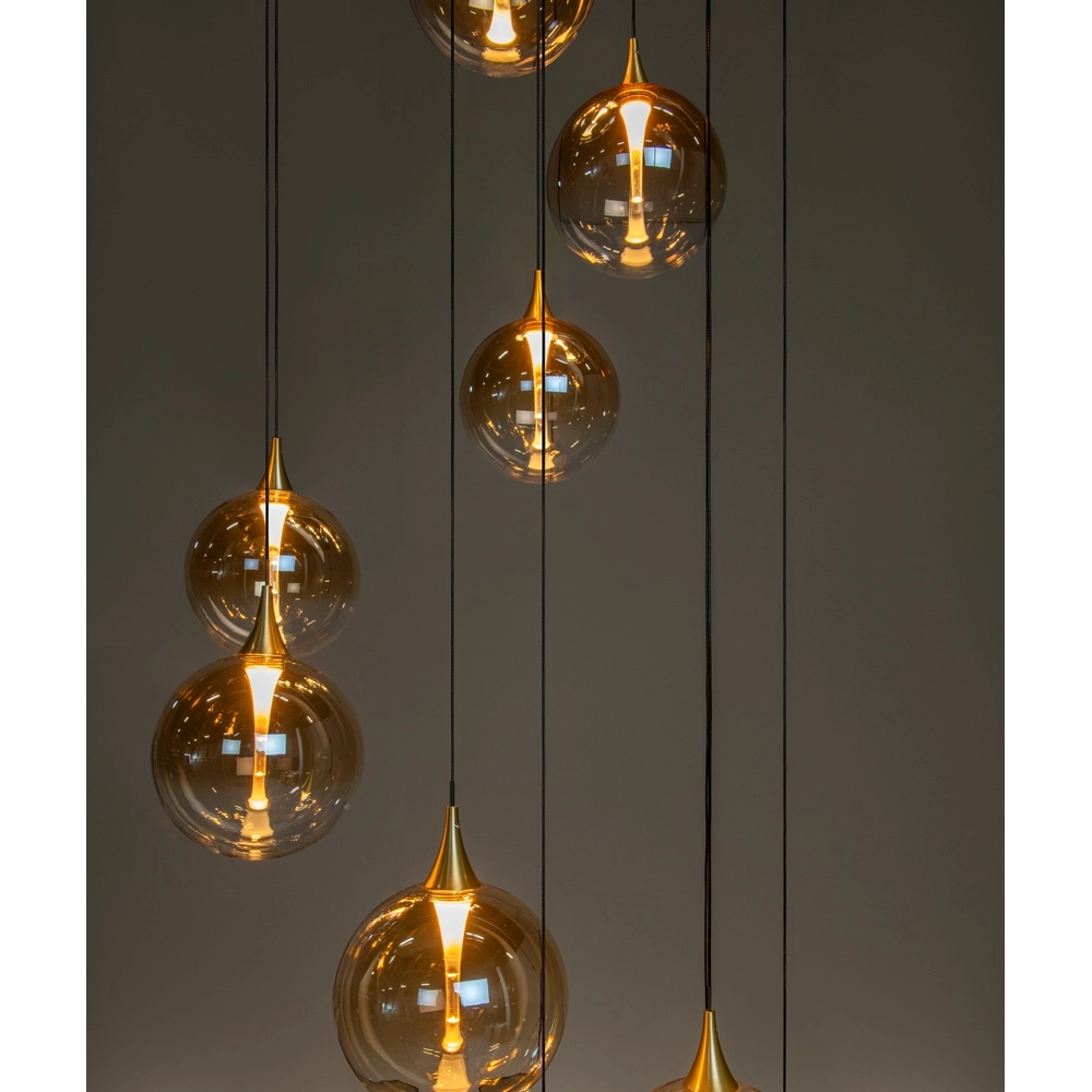 Design LED pendant light Gisela fading - 12x Ø 16cm Premium by Lucide 5411212134851