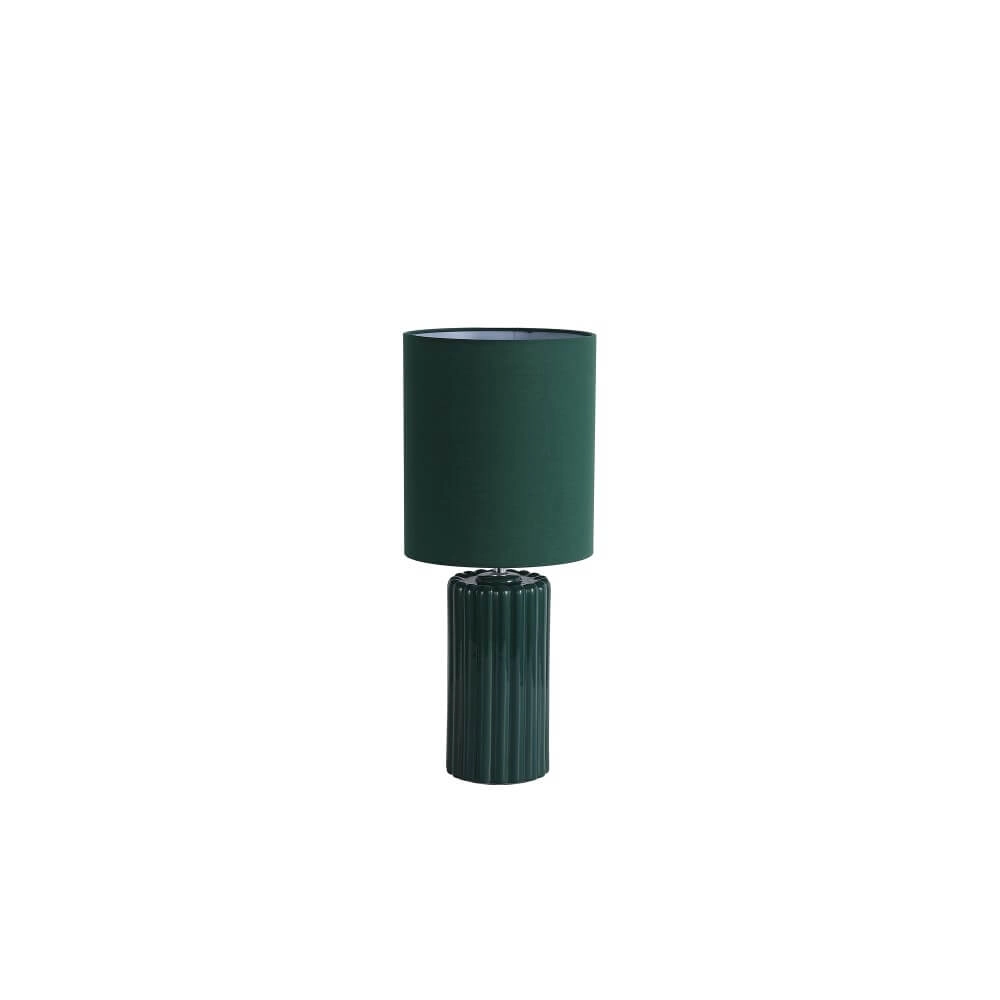 Green table lamp Groove ceramic Searchlight 5053423274058