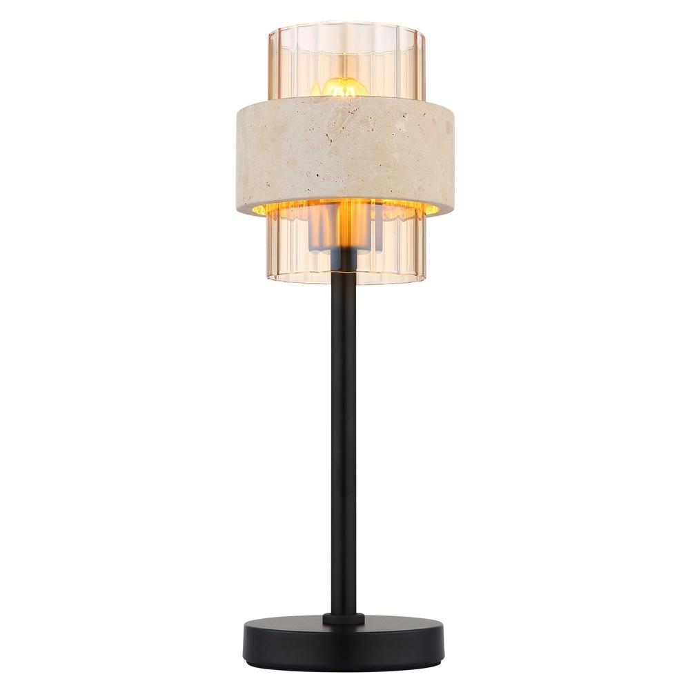 Table lamp Daren black with marble Globo 9007371592661