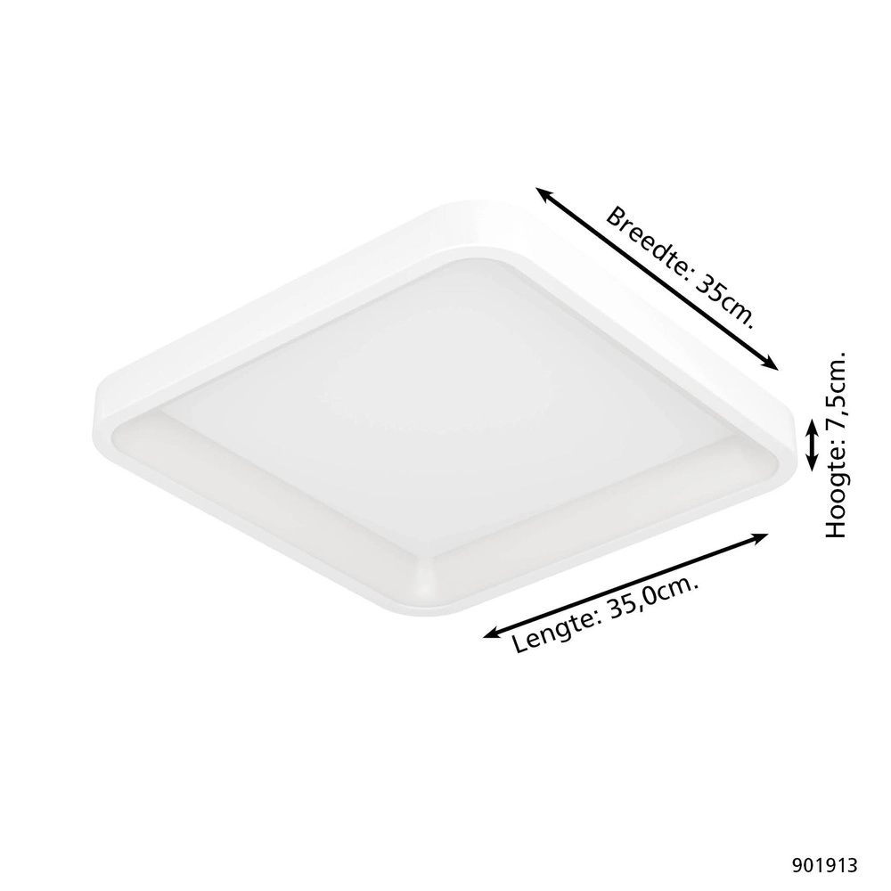 Square ceiling lamp Loretello-Z Smart White Eglo 9008606358236