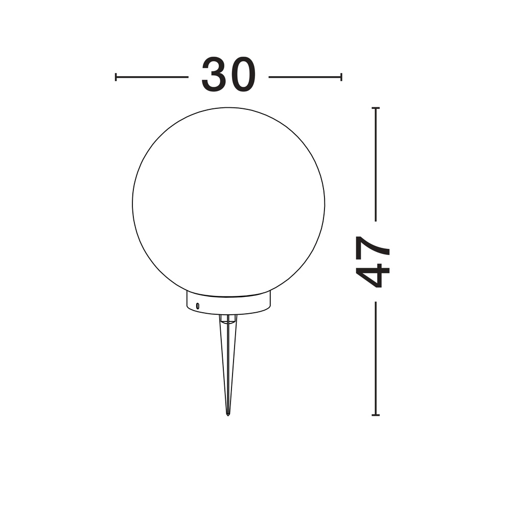 Ball lamp Moon Ø 30cm Lyora 5212017454584