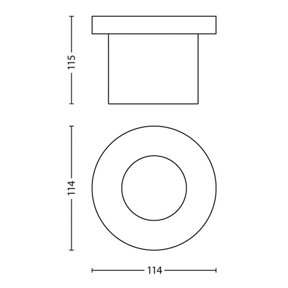 Porch recessed spot Moss LED Philips 8718696120606