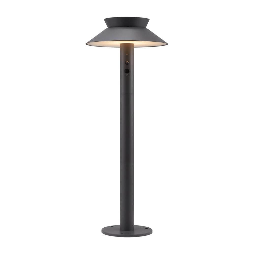 Solar garden lamp Justina anthracite