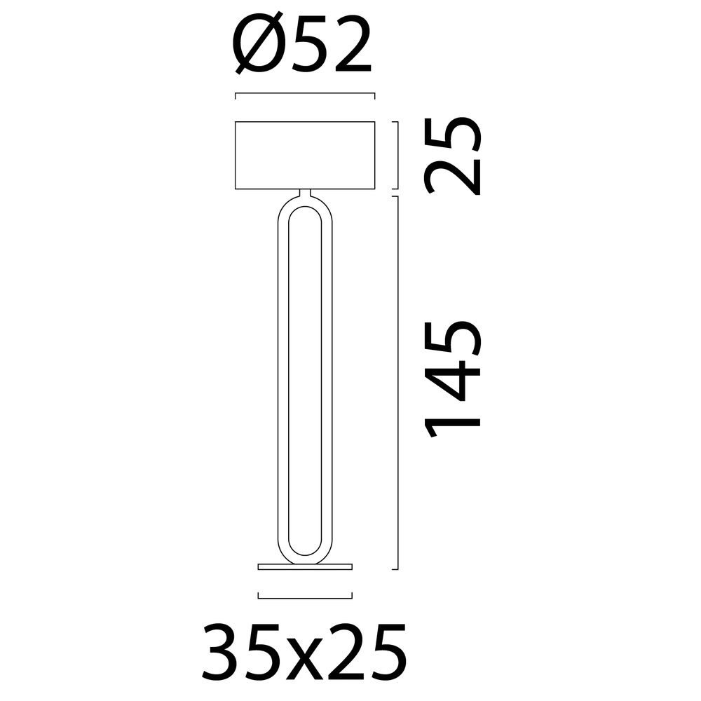 Floor lamp Sino Loop Light wood Masterlight