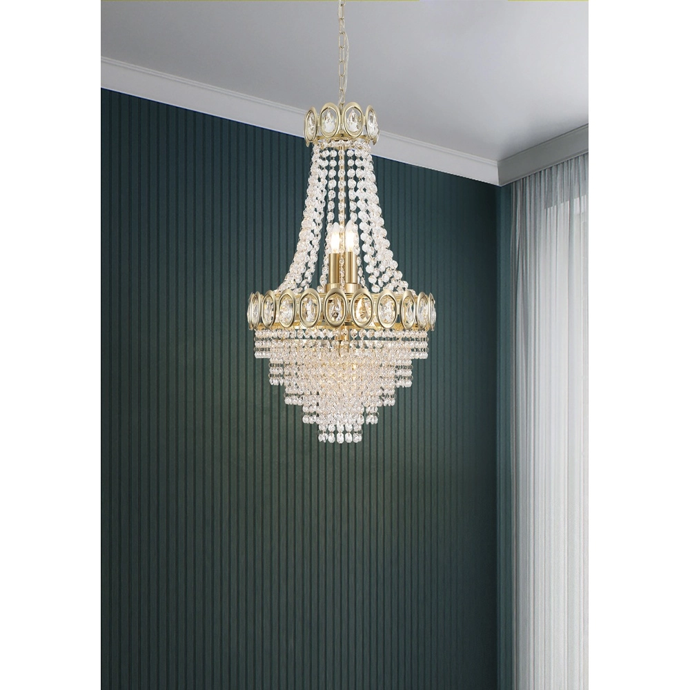 Chandelier Louis gold Ø 40cm Searchlight 5053423274607