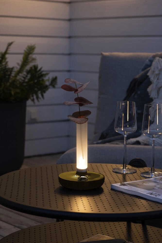 Rechargeable table lamp Biarritz brass KonstSmide 7318308278032