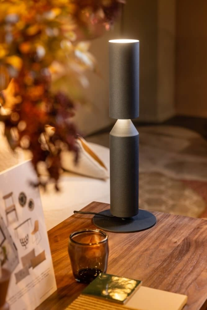 Black table lamp Pencil Ø 8cm ETH 8720195305101